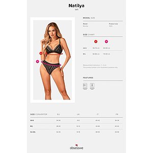 Set Obsessive Natilya Negru M-L Thumb 4