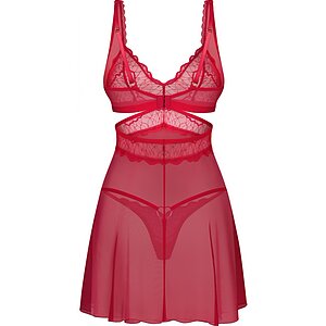 Babydoll Obsessive Cupide Desir Roșu L-XL Thumb 2