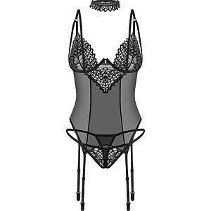 Set Corset Obsessive Donarella Negru XS-S Thumb 2