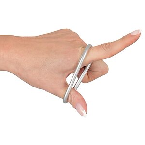 Set Inele Penis Metallic Argintiu Thumb 4