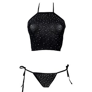 Set Le Desir Festive Rhinestone Negru S-L Thumb 4