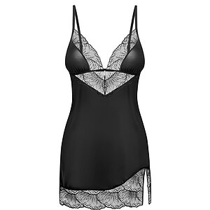 Chemise Obsessive Lobellis Negru XS-S Thumb 2