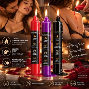 Lumânări Japanese Drip Candles pentru Jocuri Senzuale 3buc Thumb 2
