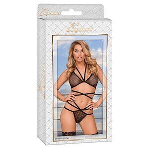 Set Magic Silk Strappy Negru L-XL Thumb 2