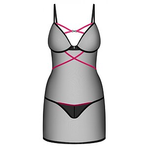 Chemise Obsessive Novenes Negru M-L Thumb 2