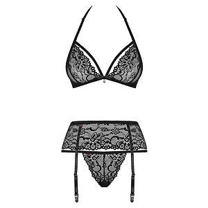 Set Obsessive 838-SEG Negru L-XL Thumb 2