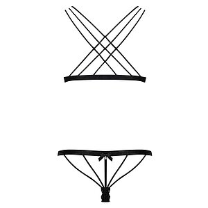 Set Obsessive 854-SET Negru S-M Thumb 3