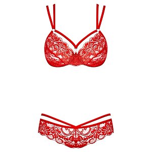 Set Obsessive 860-SET Roșu S-M Thumb 2