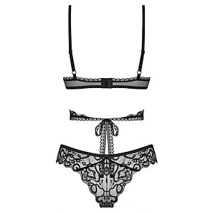 Set Obsessive Blomentis 2 Piese Negru M-L Thumb 4