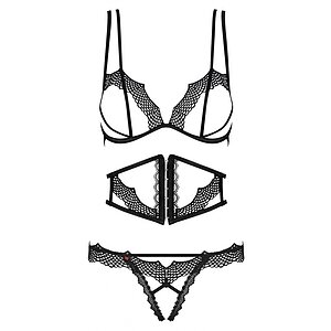 Set Obsessive Bravele Negru S-M Thumb 2