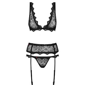 Set Obsessive Emperita Negru S-M Thumb 2