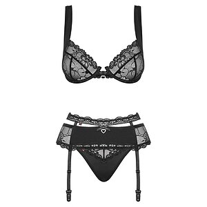 Set Obsessive Heartina Negru L-XL Thumb 2