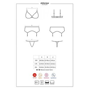 Set Obsessive Jolierose Rosu L-XL Thumb 4