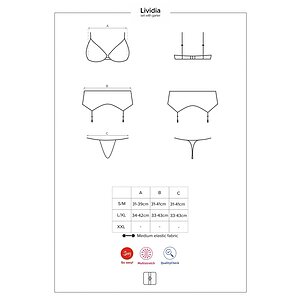 Set Obsessive Lividia Roșu S-M Thumb 4