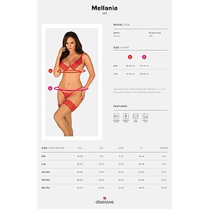 Set Obsessive Mellania Rosu L-XL Thumb 4