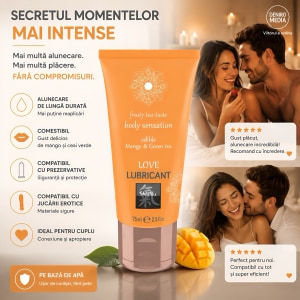 Shiatsu Love Lubricant Mango și Ceai Verde 75 ml Thumb 2