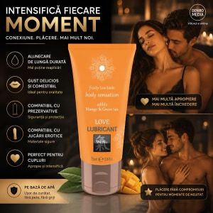 Shiatsu Love Lubricant Mango și Ceai Verde 75 ml Thumb 1