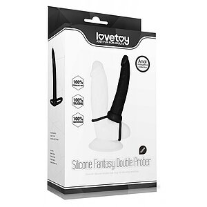 Strap-On Stimulare Anala Double Prober Negru Thumb 3