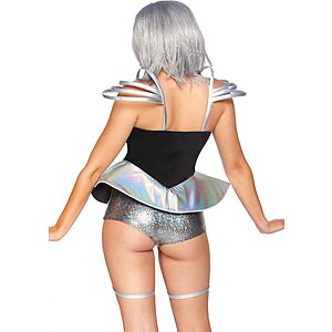 Costum Leg Avenue Space Cadet Argintiu L Thumb 2