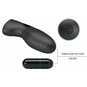 Stimulator Cu Vibrații Clitoris Pretty Love Alan Negru Thumb 6