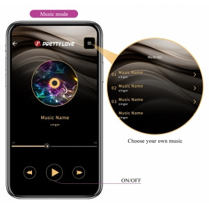 Stimulator Prostată Pretty Love Archenemy App Negru Thumb 14