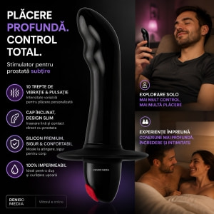 Stimulator Prostată Quest Negru Thumb 5