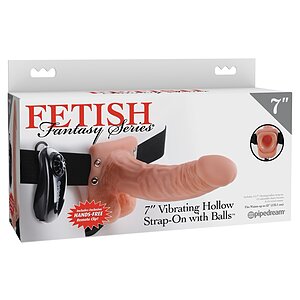 Strap-On 18.9cm Vibrating Hollow Thumb 3