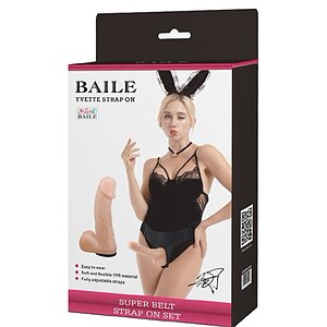 Strap On cu Testicule Ultra Cyberskin Thumb 6