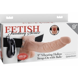 Strap-on Fetish Fantasy 24cm cu Vibrații Thumb 7