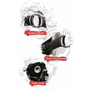 Strap-On Hollow 30cm Negru Thumb 2