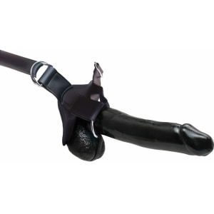 Strap-On Hollow 30cm Negru Thumb 1