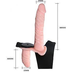 Strap-On cu Dubla Doza de Vibratie Thumb 2