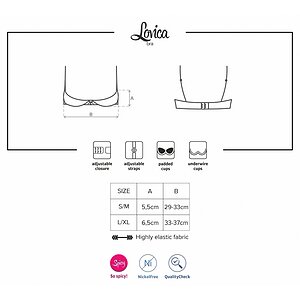 Sutien Obsessive Lovica Half Roșu L-XL Thumb 4