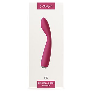 Vibrator Svakom Iris Clitoris Și Punct G Roșu Thumb 1