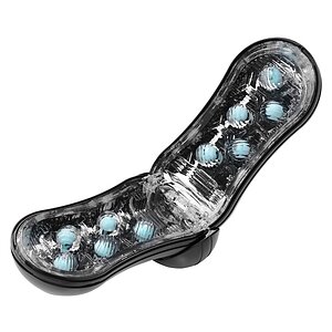 Masturbator Tenga Flip Orb Strong Blue Rush Negru Thumb 1