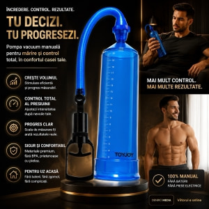 ToyJoy Power Pompă Manuală Pentru Penis Albastru Thumb 3