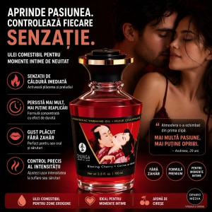Ulei Masaj Shunga Aphrodisiac Warming Cireșe 100ml Thumb 3
