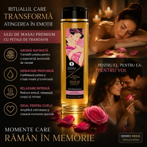 Ulei Masaj Shunga Aromă Trandafir 240ml Thumb 1