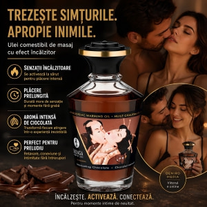 Uleiul Afrodisiac de Masaj cu Ciocolată cu Efect Încălzitor 100ml Thumb 3