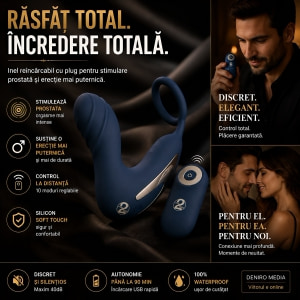 Vibrating Prostate Plug With Ring Albastru Thumb 7