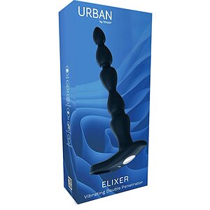Vibrator Anal ELIXER Double Albastru Thumb 8