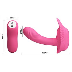 Vibrator Cochilia Dragostei Cu Telecomanda Roz Thumb 5