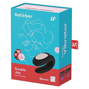 Vibrator Cuplu Satisfyer DoubleJoy Negru Thumb 3