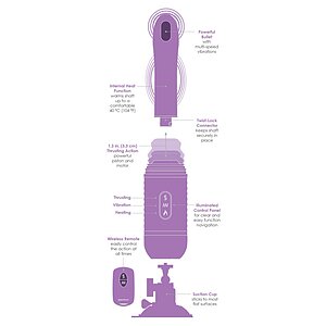 Vibrator Fantasy Love Cu Impingere Mov Thumb 4