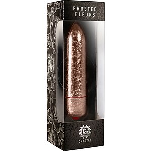Vibrator Frosted Fleurs Crystal Auriu Thumb 1