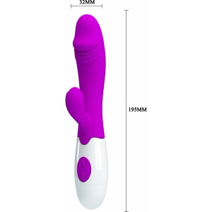 Vibrator Iepuraș Frumos Acțiune Rapidă Mov Thumb 3