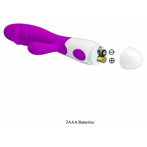 Vibrator Iepuraș Frumos Acțiune Rapidă Mov Thumb 7