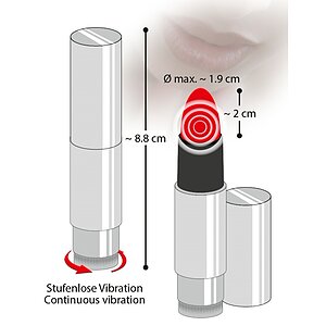 Vibrator Kiss Me Lipstick Rosu Thumb 4