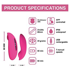 Vibrator Magic Motion Candy Smart Roz Thumb 1