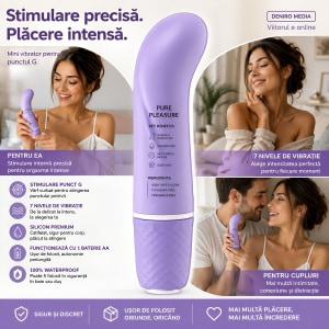 Vibrator Mini Silicon Punctul G Mov Thumb 6